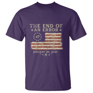 Trump Inauguration Day 2025 T Shirt End Of An Error TS09 Purple Print Your Wear