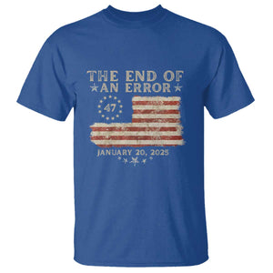 Trump Inauguration Day 2025 T Shirt End Of An Error TS09 Royal Blue Print Your Wear