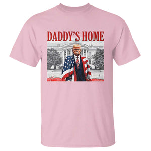 Trump 2025 T Shirt Daddy's Home Trump Inauguration Day TS09 Light Pink Print Your Wear