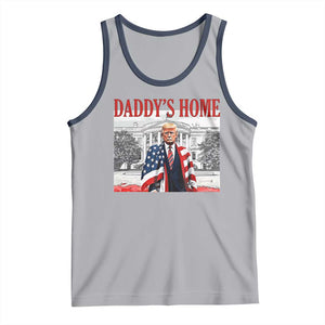 Trump 2025 Tank Top Daddy's Home Trump Inauguration Day TS09 Athletic Heather Navy Print Your Wear