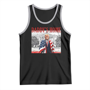 Trump 2025 Tank Top Daddy's Home Trump Inauguration Day TS09 Black Athletic Heather Print Your Wear