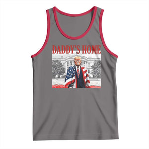 Trump 2025 Tank Top Daddy's Home Trump Inauguration Day TS09 Deep Heather Red Print Your Wear