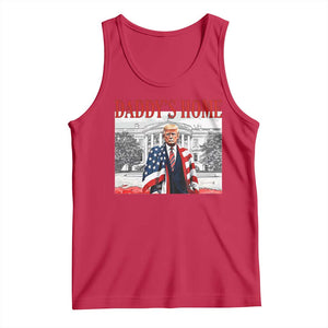 Trump 2025 Tank Top Daddy's Home Trump Inauguration Day TS09 Red Print Your Wear