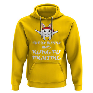 Easter Day Hoodie Every Bunny Was Kung Fu Fighting Funny Rabbit TS09 Daisy Printyourwear