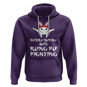 Easter Day Hoodie Every Bunny Was Kung Fu Fighting Funny Rabbit TS09 Purple Printyourwear