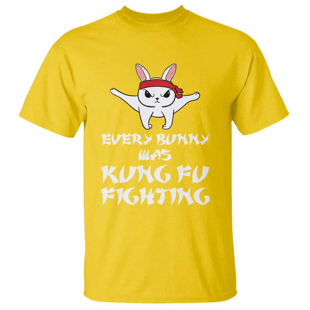 Easter Day T Shirt Every Bunny Was Kung Fu Fighting Funny Rabbit TS09 Daisy Printyourwear