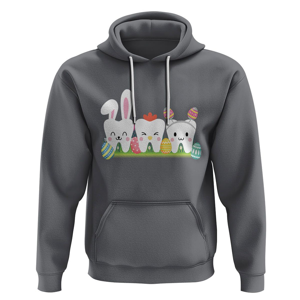 Easter Day Hoodie Funny Tooth Glasses Dental Dentist TS09 Charcoal Printyourwear