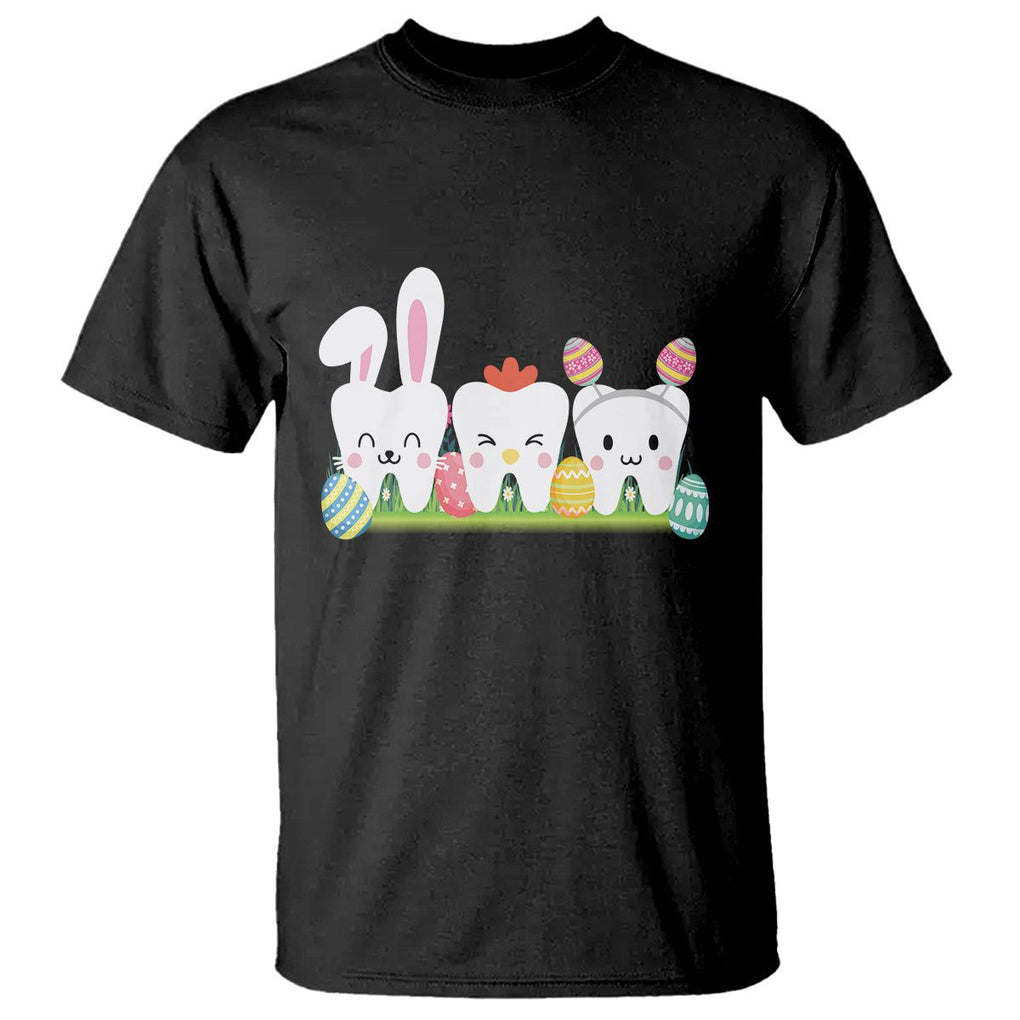 Easter Day T Shirt Funny Tooth Glasses Dental Dentist TS09 Black Printyourwear