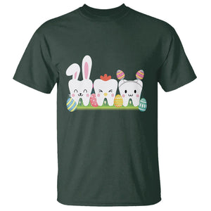 Easter Day T Shirt Funny Tooth Glasses Dental Dentist TS09 Dark Forest Green Printyourwear