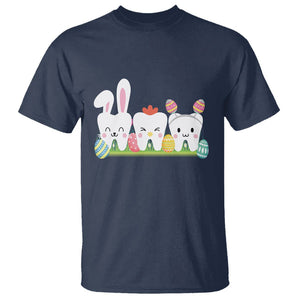 Easter Day T Shirt Funny Tooth Glasses Dental Dentist TS09 Navy Printyourwear