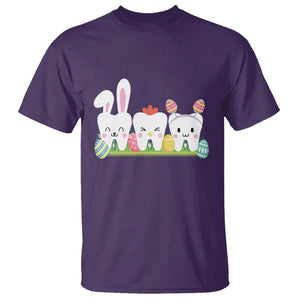 Easter Day T Shirt Funny Tooth Glasses Dental Dentist TS09 Purple Printyourwear