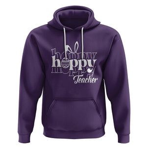 Easter Day Cute Hoppy Teacher Bunny Egg Hoodie TS09 Purple Printyourwear