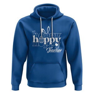 Easter Day Cute Hoppy Teacher Bunny Egg Hoodie TS09 Royal Blue Printyourwear