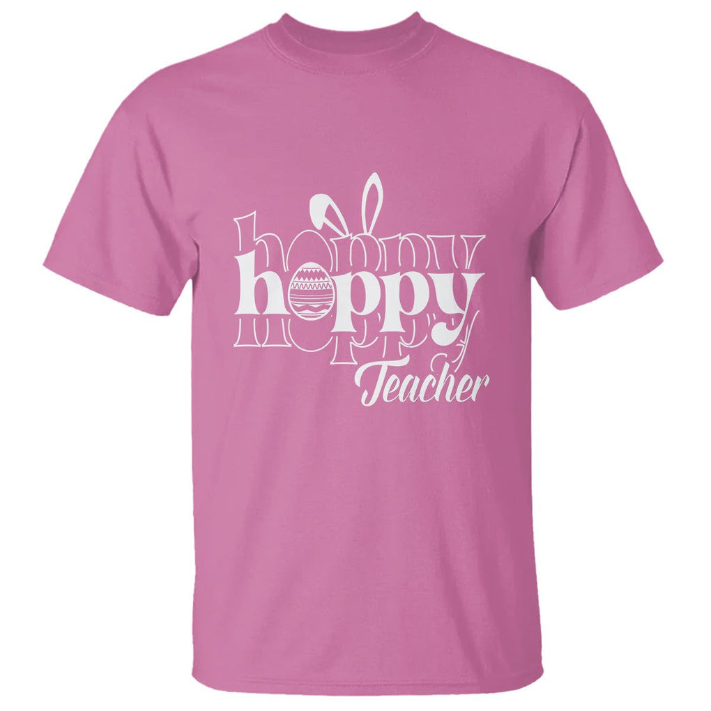 Easter Day Cute Hoppy Teacher Bunny Egg T Shirt TS09 Azalea Printyourwear