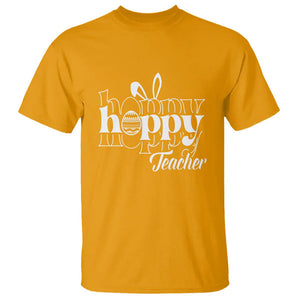 Easter Day Cute Hoppy Teacher Bunny Egg T Shirt TS09 Gold Printyourwear