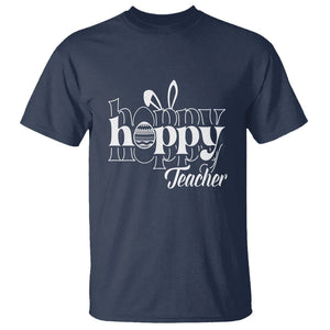 Easter Day Cute Hoppy Teacher Bunny Egg T Shirt TS09 Navy Printyourwear