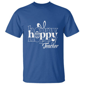 Easter Day Cute Hoppy Teacher Bunny Egg T Shirt TS09 Royal Blue Printyourwear