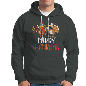 Merry Thankmas Santa Turkey Costume Thanksgiving Christmas Hoodie TS09 Printyourwear