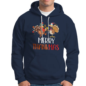 Merry Thankmas Santa Turkey Costume Thanksgiving Christmas Hoodie TS09 Printyourwear