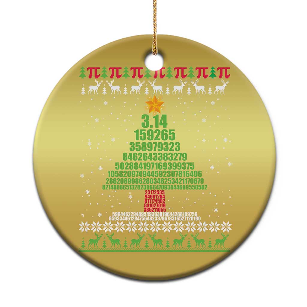 Funny Xmas Math Christmas Ornament 3.14 Pi Christmas Tree TS09 Print Your Wear