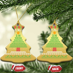 Funny Xmas Math Christmas Ornament 3.14 Pi Christmas Tree TS09 Christmas Tree Gold Print Your Wear