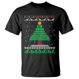 Funny Xmas Math Pi Christmas Tree T Shirt TS09 Black Print Your Wear