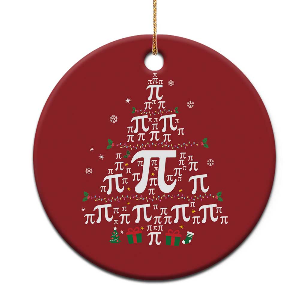 Funny Xmas Math Teacher Christmas Ornament Pi Christmas Tree TS09 Print Your Wear