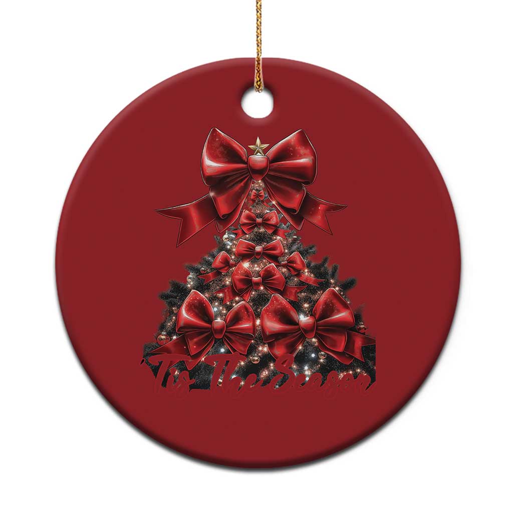 Christmas Tree Coquette Tis The Season Christmas Ornament TS09 Print Your Wear