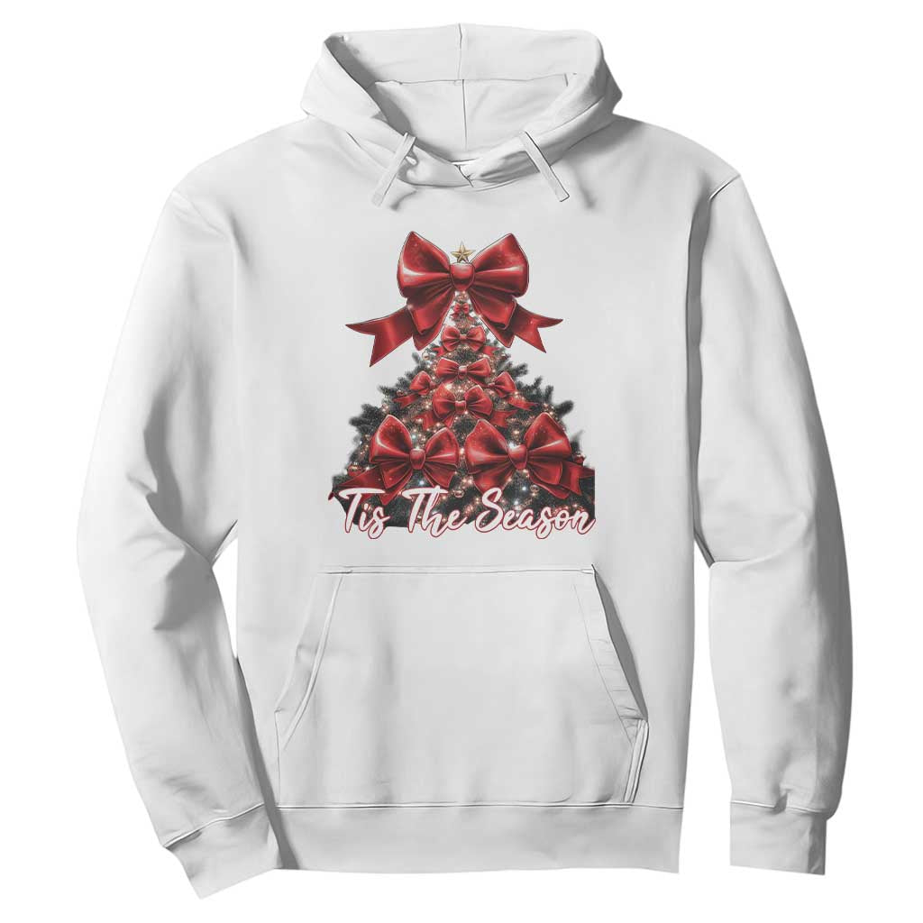 Christmas Tree Coquette Tis The Season Hoodie TS09 White Print Your Wear