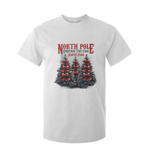 Xmas Coquette T Shirt For Kid North pole Christmas Tree Farm Always Fresh TS09 White Print Your Wear