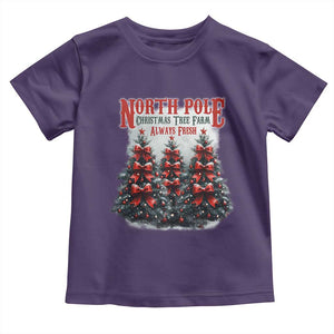 Xmas Coquette Toddler T Shirt North pole Christmas Tree Farm Always Fresh TS09 Purple Print Your Wear