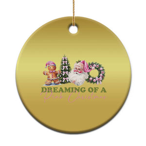 Dreaming Of A Pink Xmas Christmas Ornament TS09 Print Your Wear