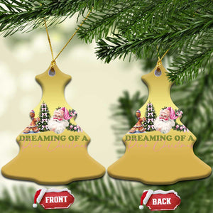 Dreaming Of A Pink Xmas Christmas Ornament TS09 Christmas Tree Gold Print Your Wear