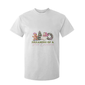 Dreaming Of A Pink Christmas T Shirt For Kid TS09 White Print Your Wear