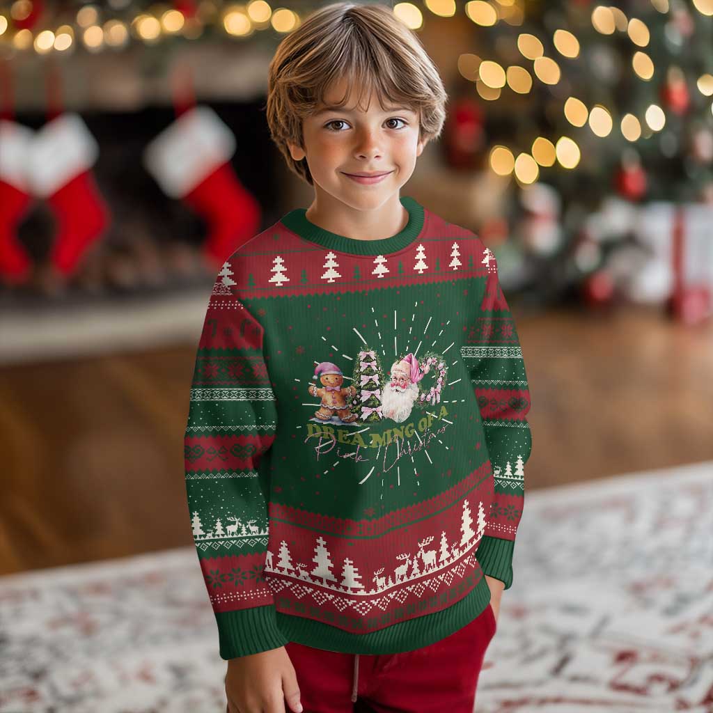 Dreaming Of A Pink Xmas Ugly Christmas Sweater TS09 Christmas Print Your Wear