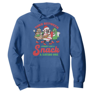 Funny Christmas Cake Hoodie Torn Between Looking' Like a Snack TS09 Royal Blue Print Your Wear