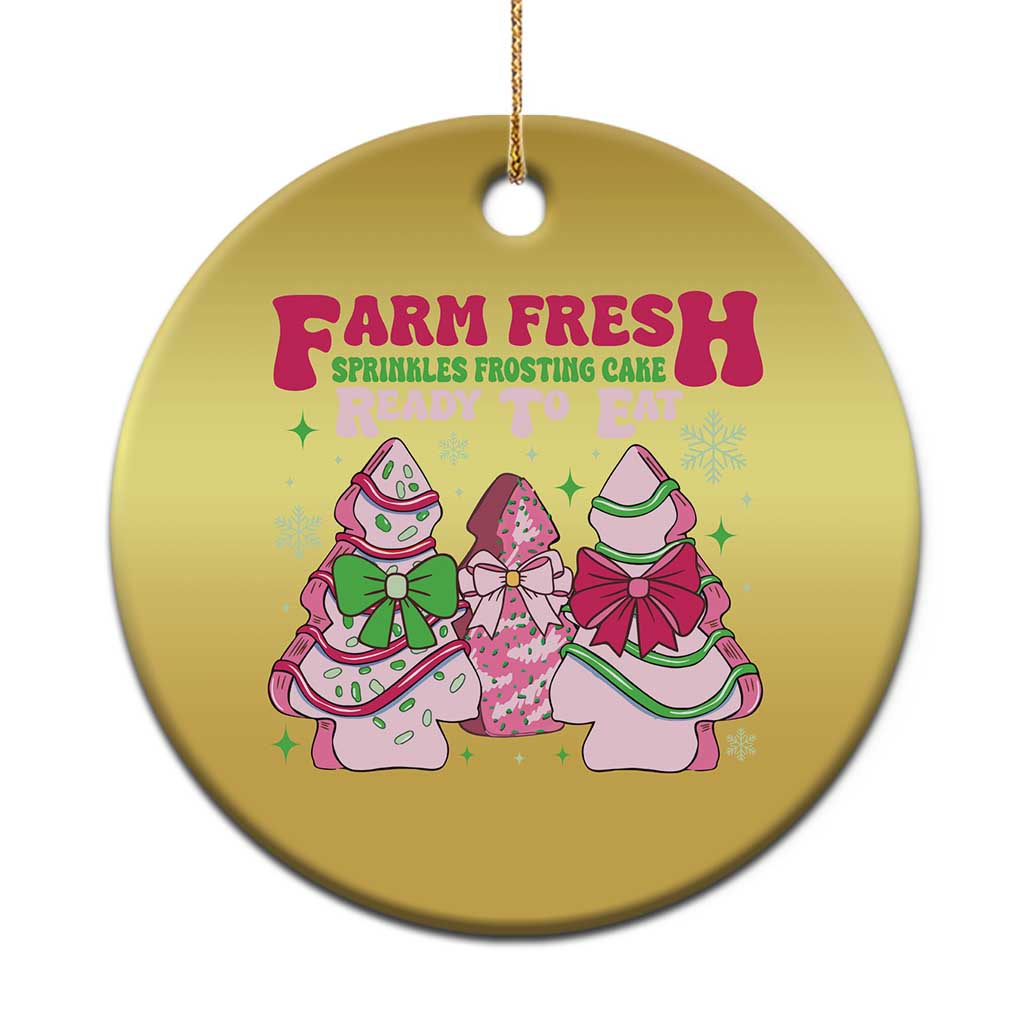 Farm Fresh Christmas Tree Cakes Coquette Christmas Ornament TS09 Print Your Wear