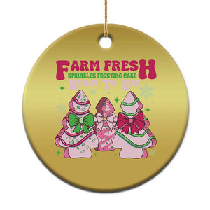 Farm Fresh Christmas Tree Cakes Coquette Christmas Ornament TS09 Print Your Wear