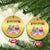 Farm Fresh Christmas Tree Cakes Coquette Christmas Ornament TS09 Circle Gold Print Your Wear