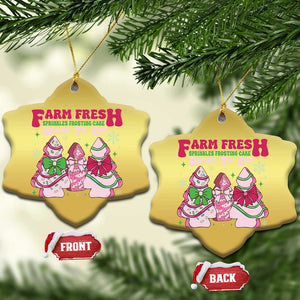 Farm Fresh Christmas Tree Cakes Coquette Christmas Ornament TS09 Snow Flake Gold Print Your Wear