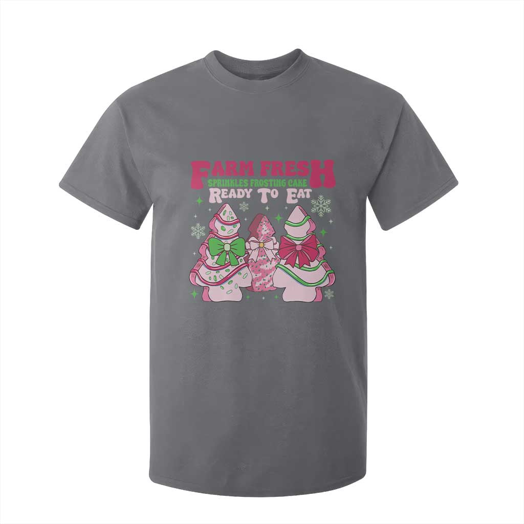 Farm Fresh Christmas Tree Cakes Coquette T Shirt For Kid TS09 Charcoal Print Your Wear