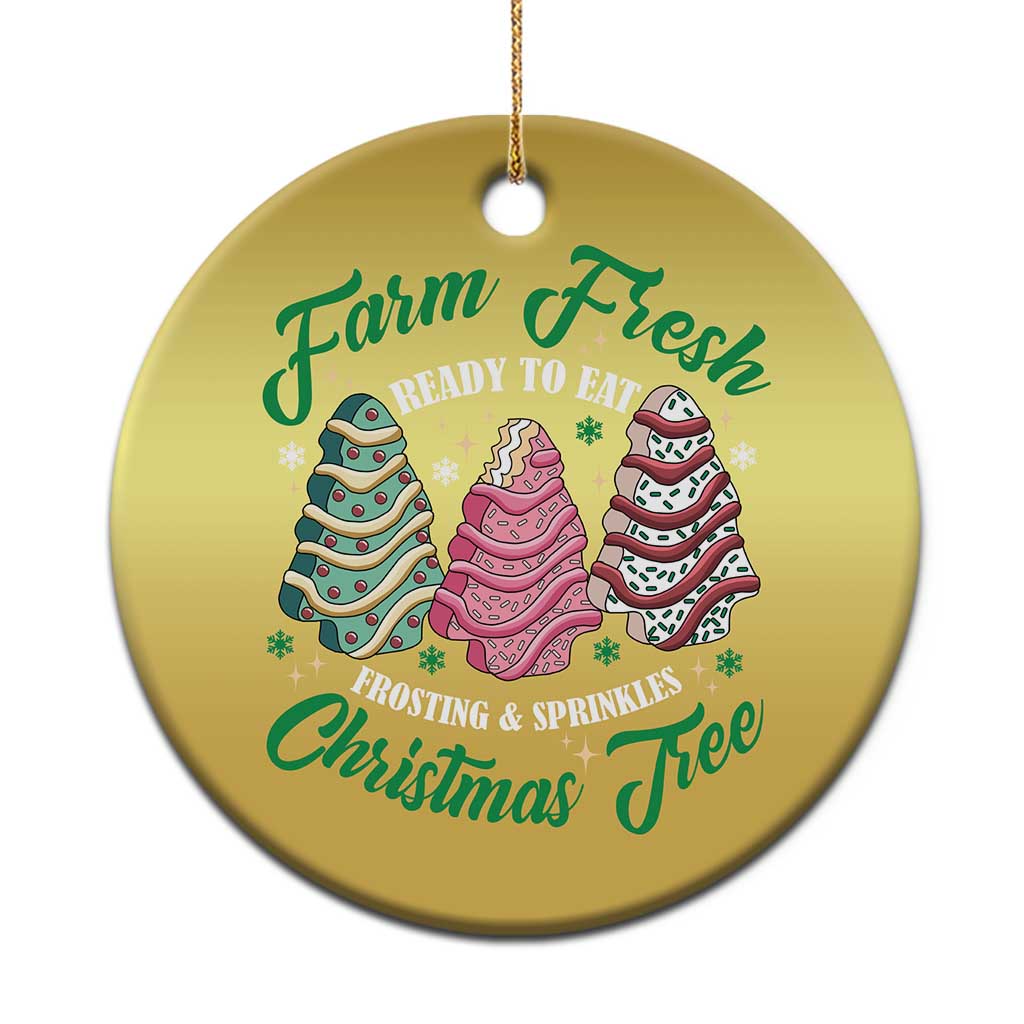 Farm Fresh Christmas Tree Cakes Christmas Ornament TS09 Print Your Wear