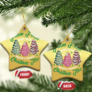 Farm Fresh Christmas Tree Cakes Christmas Ornament TS09 Star Gold Print Your Wear