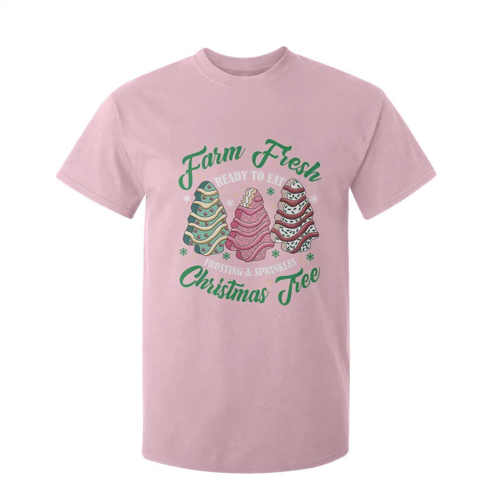 Farm Fresh Christmas Tree Cakes T Shirt For Kid TS09 Light Pink Print Your Wear