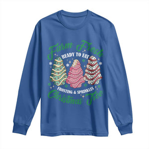 Farm Fresh Christmas Tree Cakes Long Sleeve Shirt TS09 Royal Blue Print Your Wear