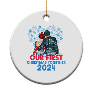 Our First Christmas Together 2024 Christmas Ornament TS09 Print Your Wear