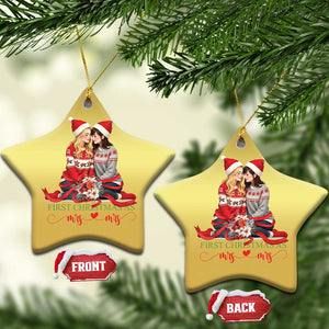 Our First Christmas As Mrs Mrs Christmas Ornament LGBT Les Couple Xmas TS09 Star Gold Print Your Wear