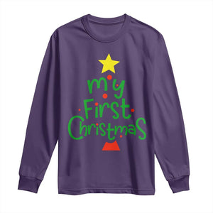 My First Christmas Family Matching Long Sleeve Shirt TS09 Purple Print Your Wear