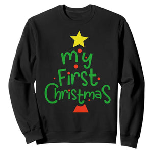 My First Christmas Family Matching Sweatshirt TS09 Black Print Your Wear