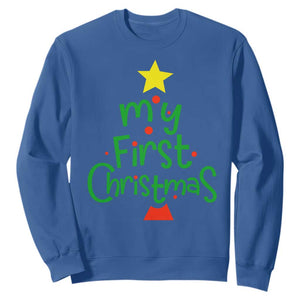 My First Christmas Family Matching Sweatshirt TS09 Royal Blue Print Your Wear